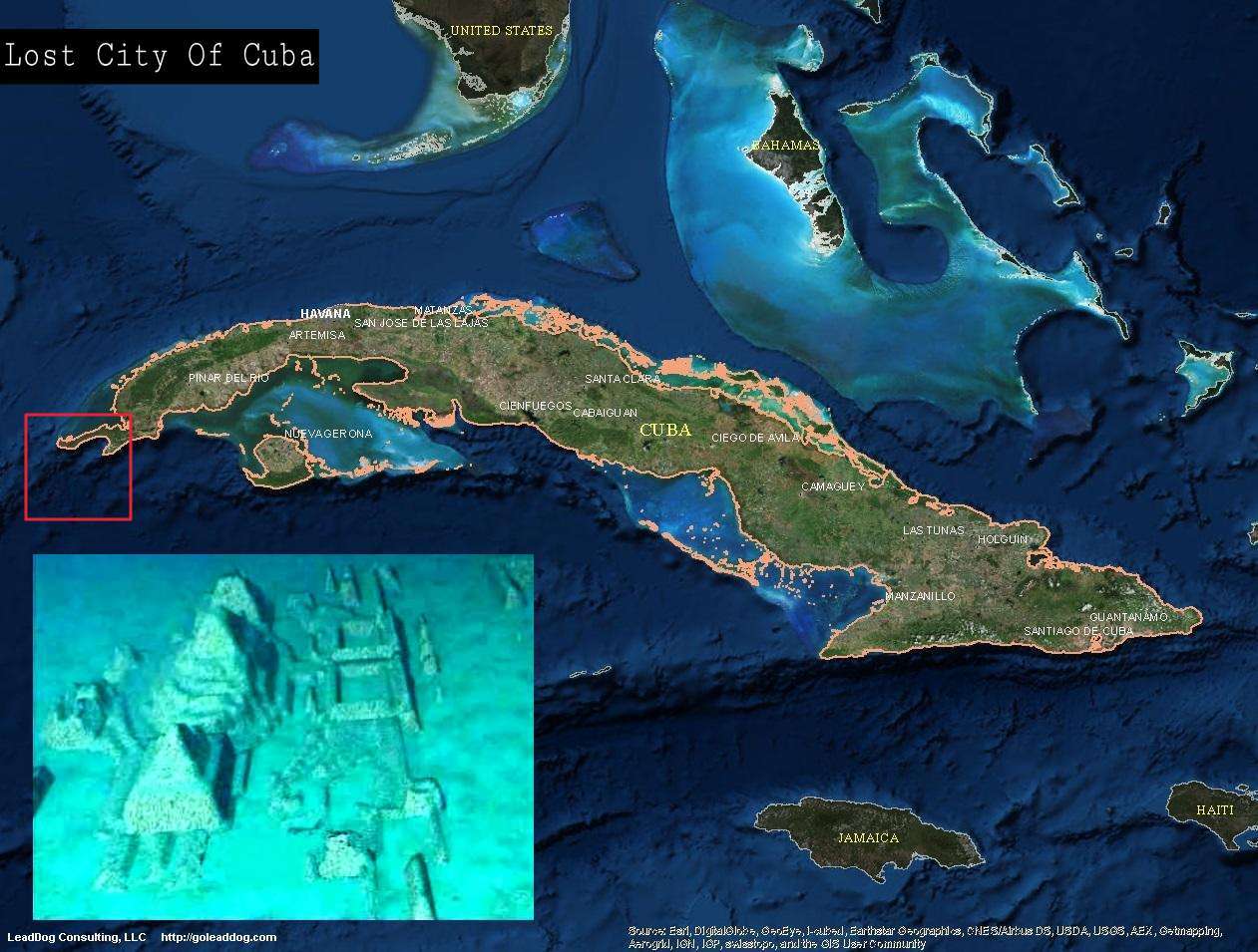 Падводны горад Кубы
