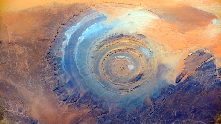 Ojo del Sahara, la estructura de Richat