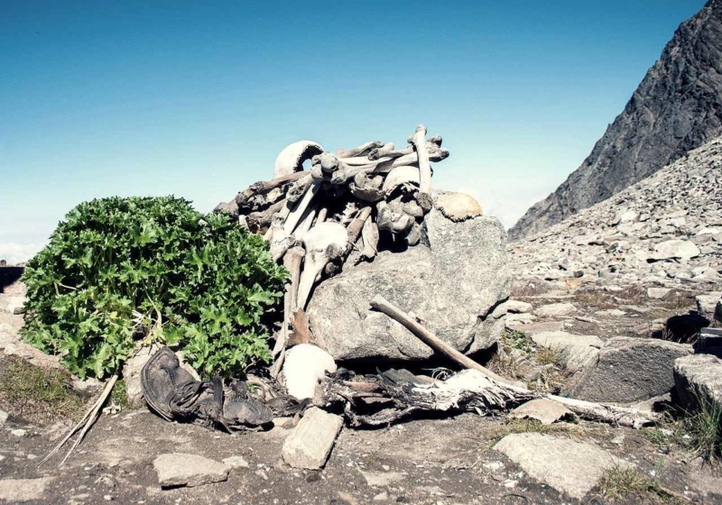Skelettsjö: Forntida lämningar frusna i tiden i Himalaya 1
