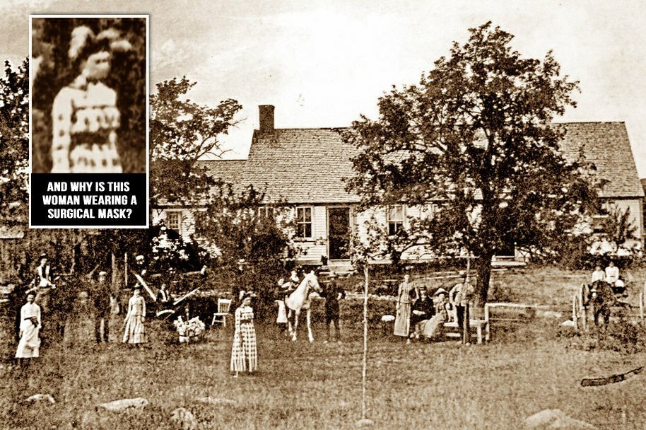 THE ARNOLD ESTATE FARMHOUSE CIRCA 1885 IS IT POSSIBLE THAT SUSPECTED WITCH BATHSHEBA SHERMAN IS IN THIS PHOTO?