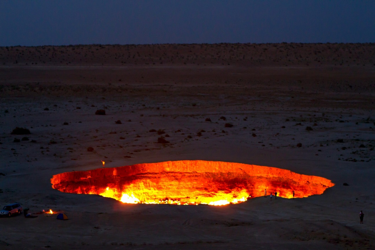 Dvere do pekla, brány pekla v Turkménsku