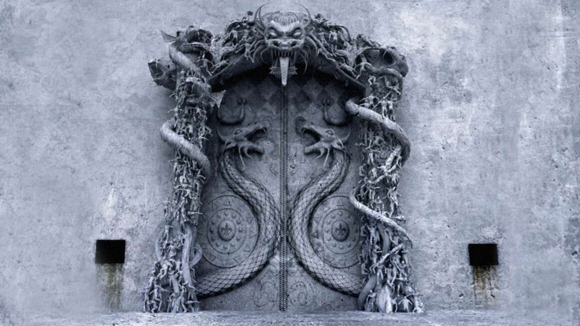 Representation av den förseglade dörren till Vault B.