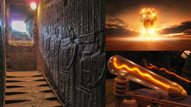Melted stairs at Hathor Temple: What would have happened in the past? 1