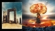 Illusztrációk az atomrobbanásról és az ősi romokról a sivatagban. © Képhitel: Obsidianfantacy & Razvan lonut Dragomirescu | Engedélyezett ettől DreamsTime.com (Szerkesztői/kereskedelmi célú stock fotók)