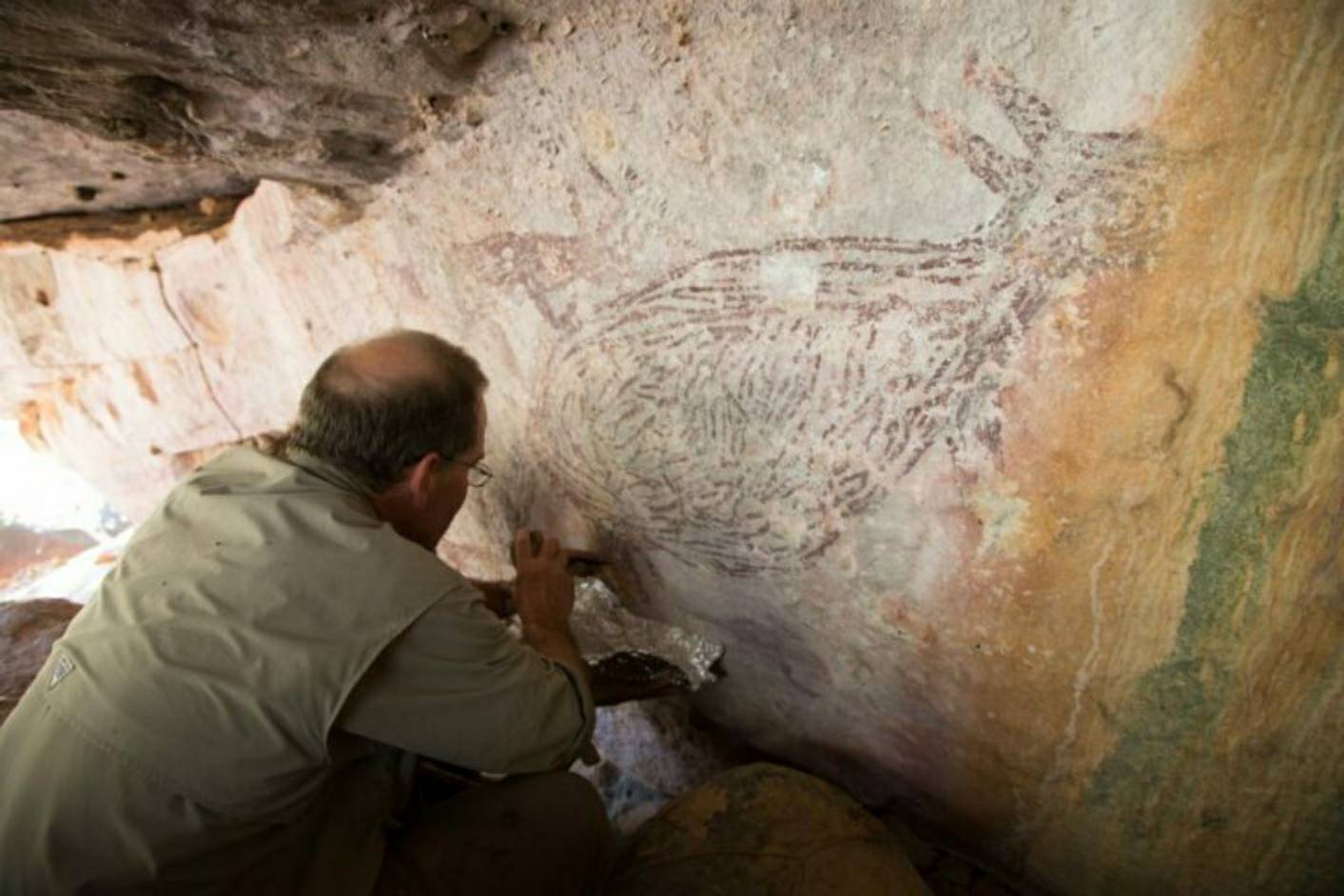 Lukisan Kanguru Berusia 17,300 Tahun