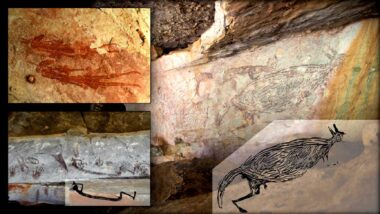 17,300 XNUMX rokov staré klokanie maľovanie