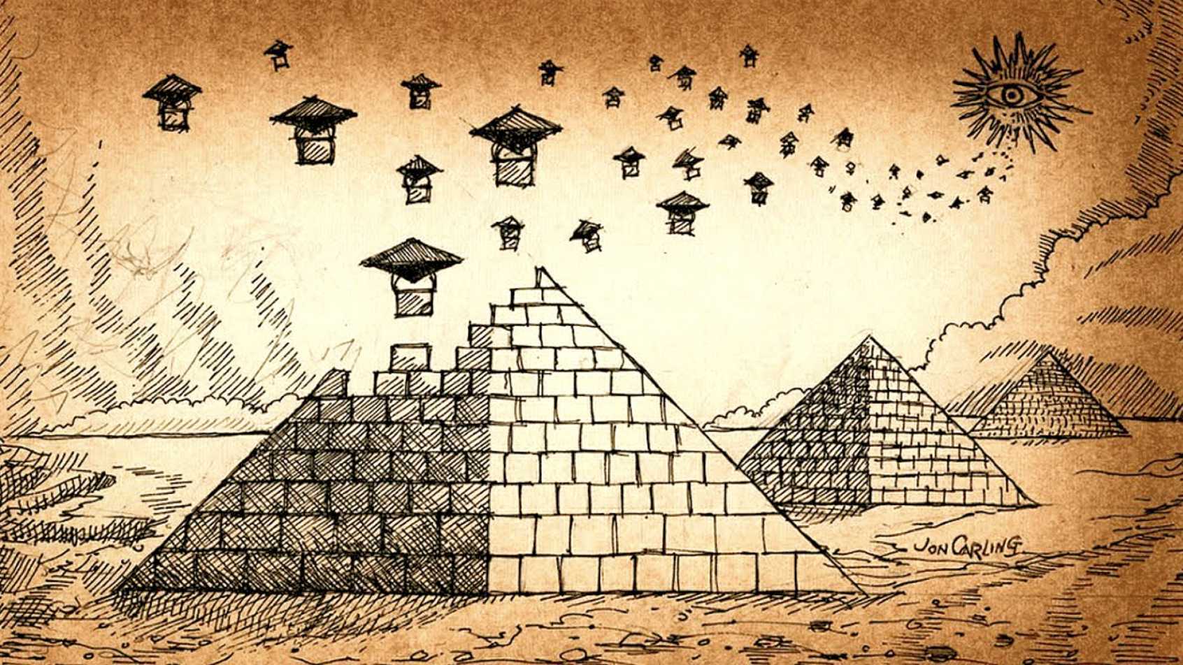 Bau vun Pyramid