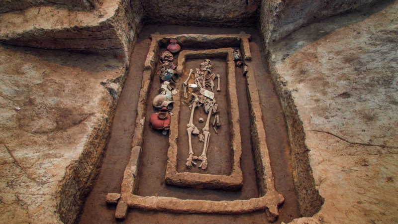 Археолози откриха „гроб на гиганти“ на 5,000 години в Китай 1