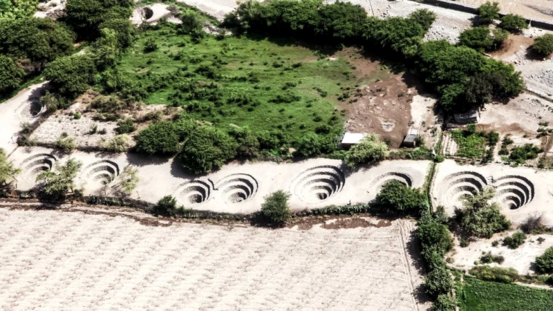 Nazca -spiralhål: Komplexa hydrauliska pumpsystem i antika Peru? 1