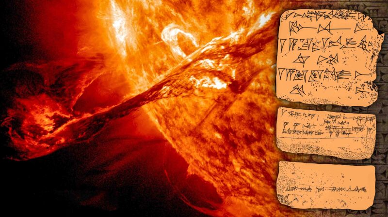 Слънчевата буря, която се е случила преди 2,700 години, е документирана в асирийски плочи 1