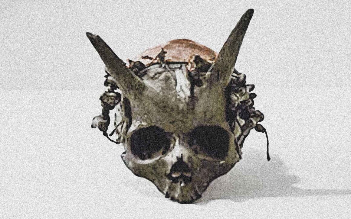 Os esqueletos foram relatados como tendo ou acima de 7 pés (2.1 metros) de altura, possuindo crânios que tinham protuberâncias semelhantes a chifres logo acima das sobrancelhas.