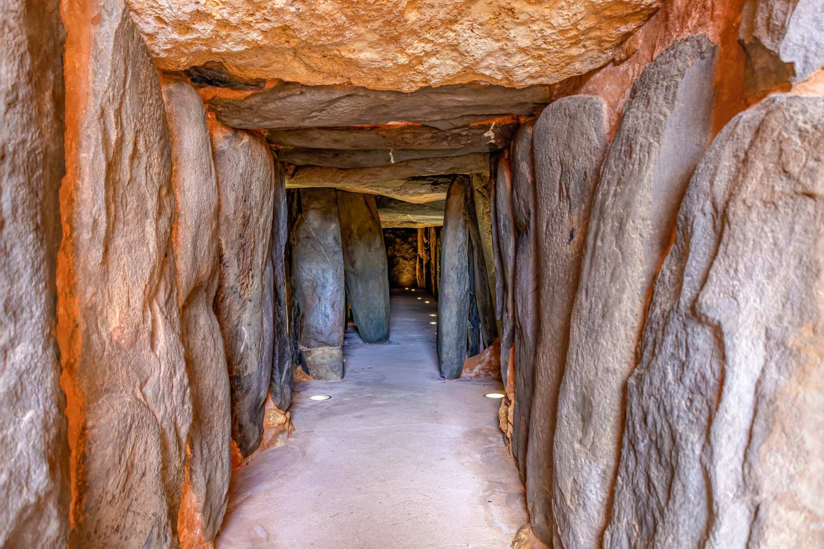El dolmen de Sotos korridor