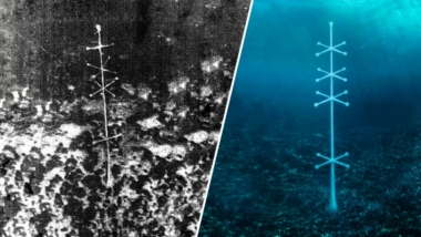 Oude antenne gevonden op de bodem van de zee van Antarctica: Eltanin Antenna 5