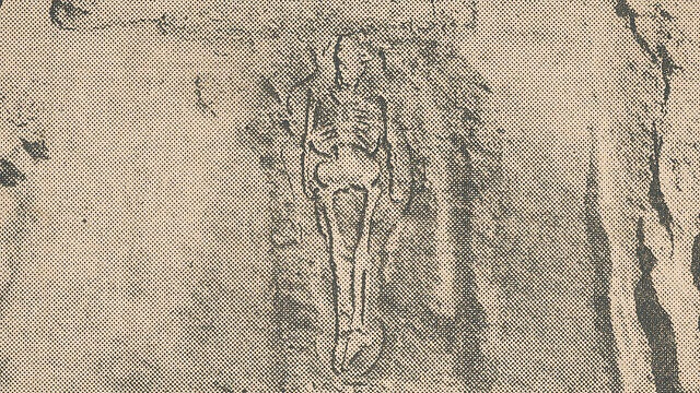 "Esqueletos gigantes de enorme tamaño" descubiertos en Nuevo México - artículo del New York Times de 1902 5
