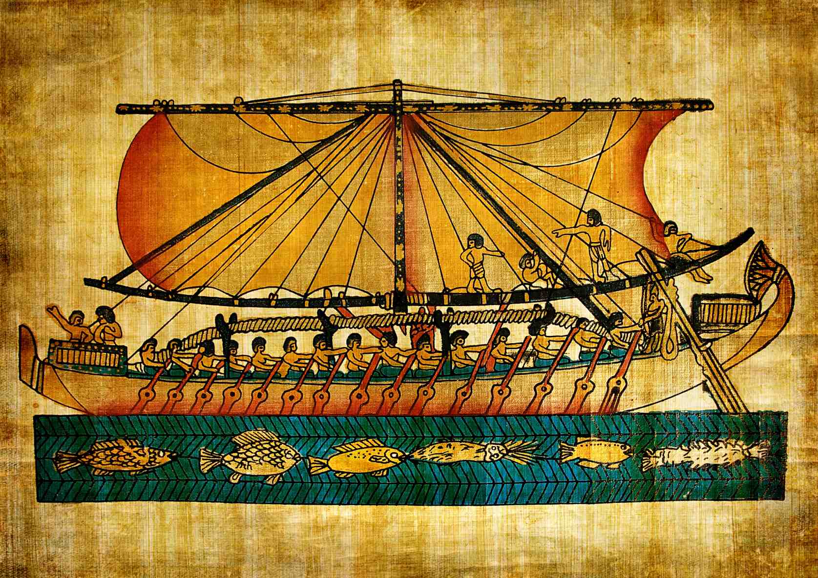 Dongeng The Ship-Wrecked Sailor mangrupakeun téks tanggal ka Karajaan Tengah Mesir (2040-1782 SM).