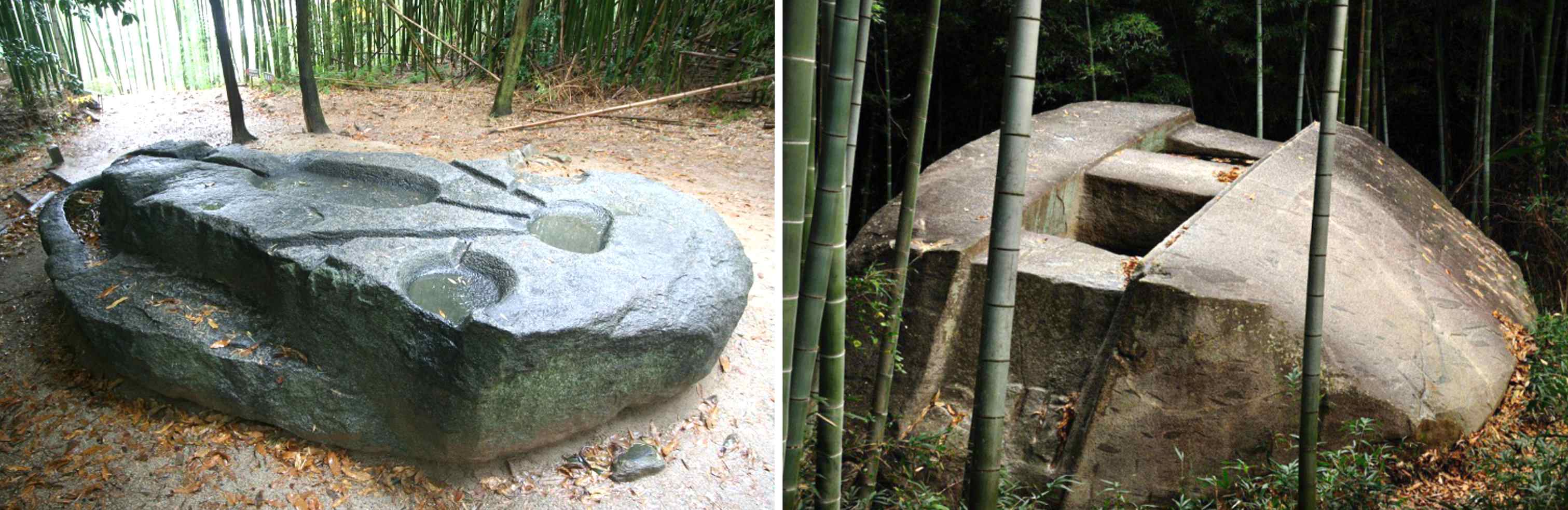 Antike Mechanismen: Huet Risen dëse japanesche Megalit gebaut, deen Honnerte vun Tonnen waacht? 3