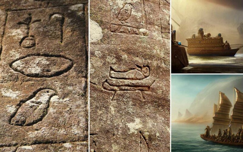 Tsohuwar hieroglyphs na Masar mai shekaru 5,000 da aka samu a Ostiraliya: Shin tarihi ba daidai ba ne? 6