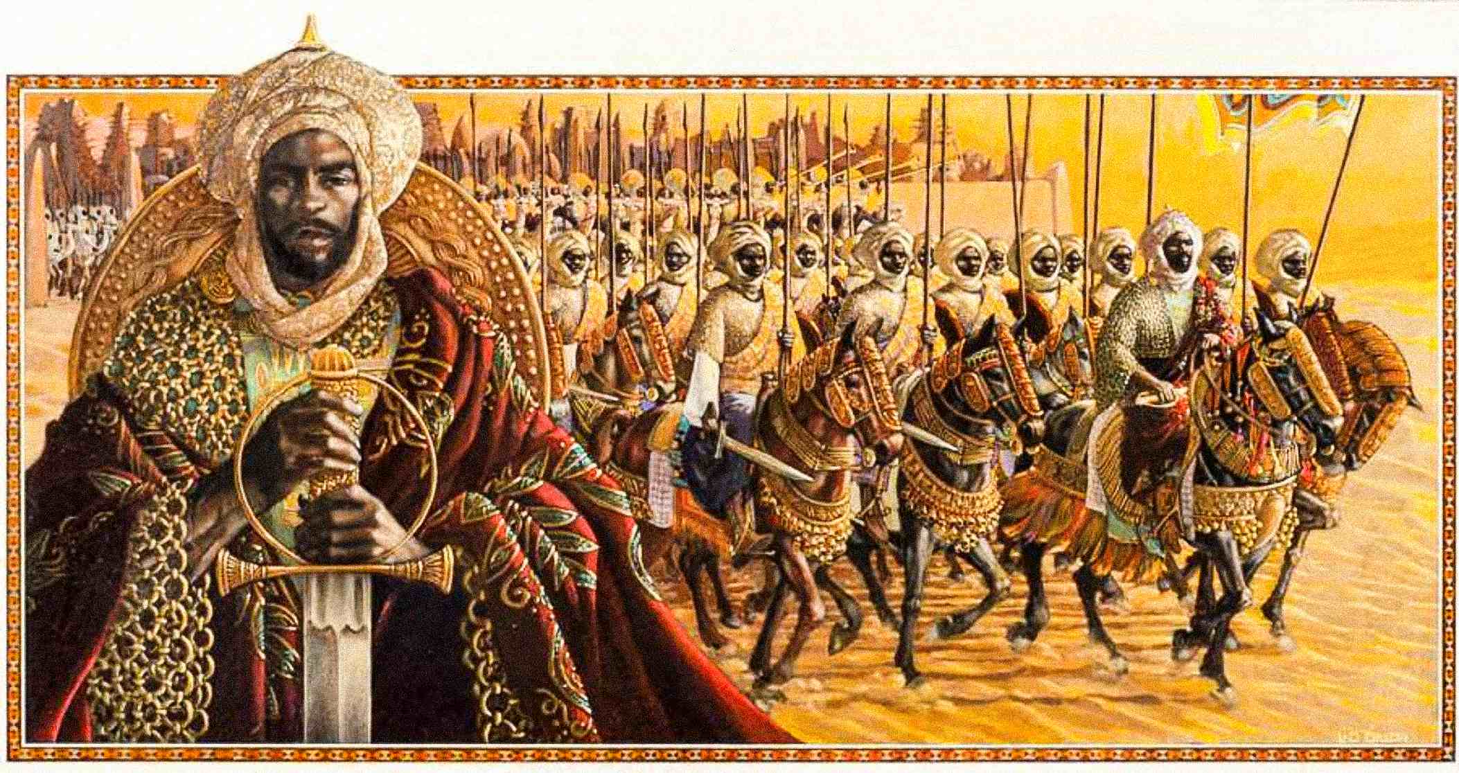 Artistic representation of the Empire of Mansa Musa