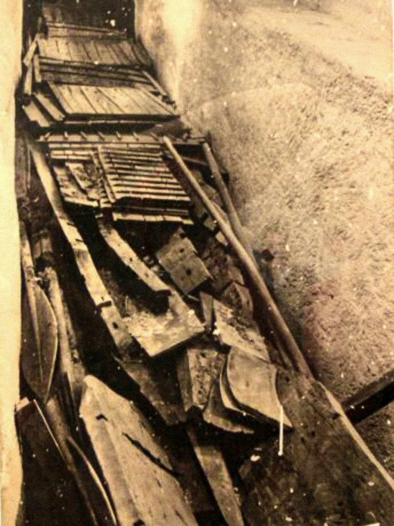 Solar boat of Kheops. Situation when discovered.