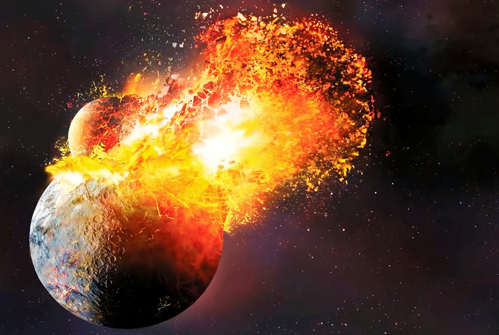 4 miljard jaar oude steen van de aarde werd ontdekt op de maan: wat zeggen theoretici? 2