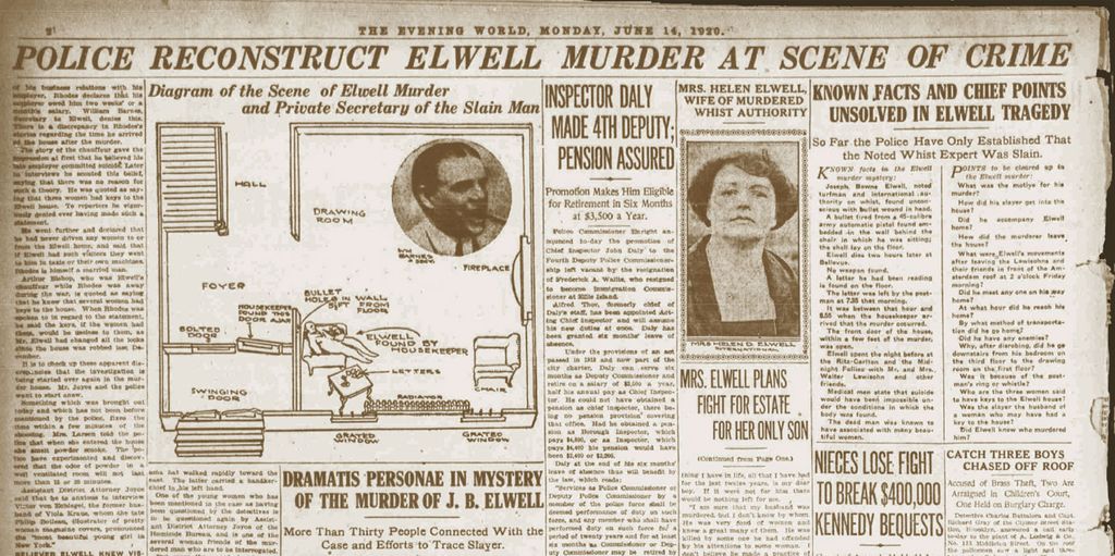 The news of Elwell's mysterious death