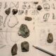 Артефакти од кремен од пештерата Тунел Вилки, направени пред половина милион години веројатно од страна на Homo heildelbergensis.