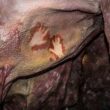 Реплика на пештерата Малтравиезо со отпечатоци од четири прсти од неандерталците, Касерес, Шпанија.