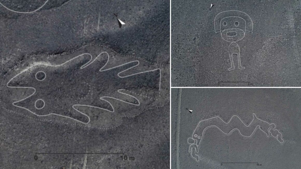 Археолагі знайшлі больш за сотню загадкавых гіганцкіх фігур у пустыні Наска 8