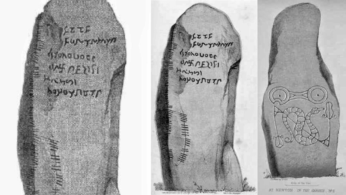 Mysteriéis onbekannt Skript Vum Newton Stone 6