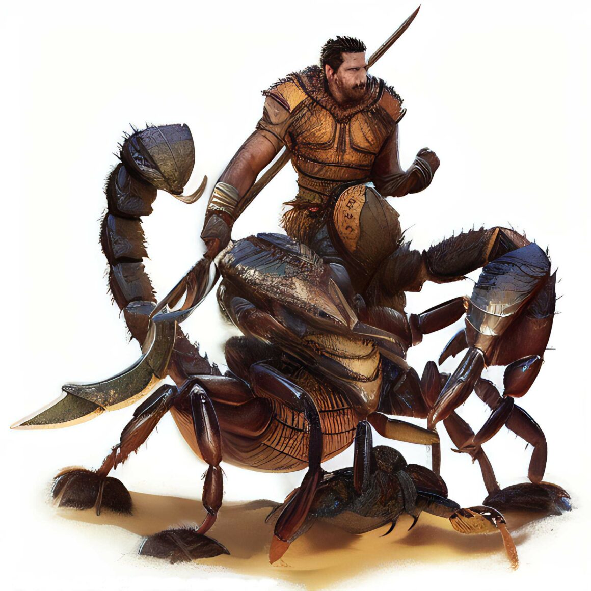 Скорпион мужчина октября. Человек Скорпион. Человек Скорпион мифология. Человек Скорпион арт. Скорпион фэнтези.
