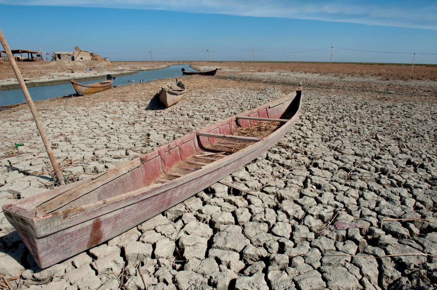 Rio Eufrates secou