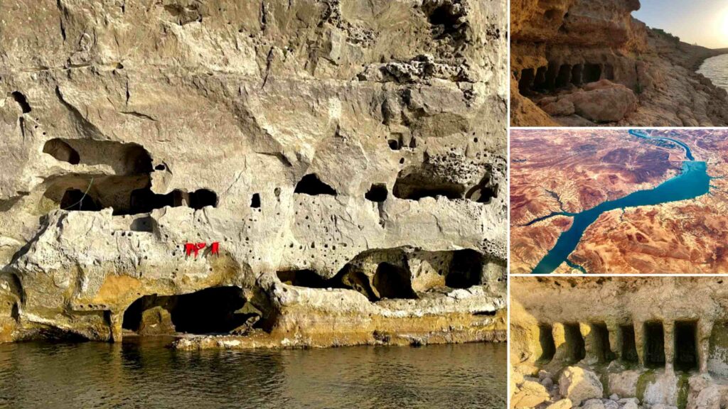 Il fiume Eufrate ha prosciugato il sito antico