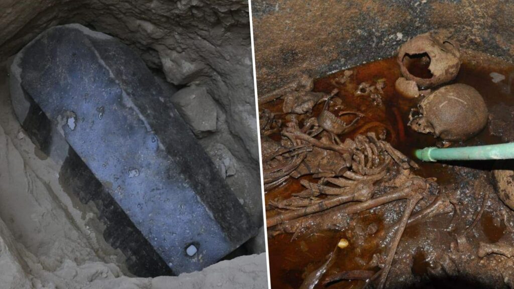 Unveiling the secrets of the massive black sarcophagus: what was found inside? 3