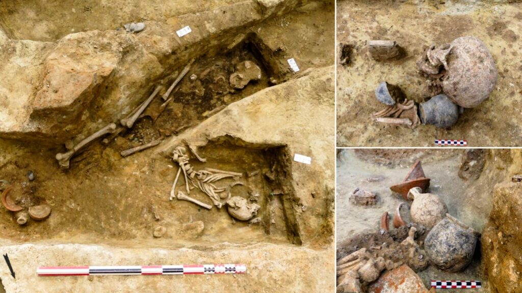 Ancient necropolis unearthed next to busy train station in Paris 2
