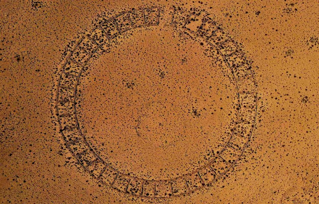 The circular monument discovered in Waskiri, Bolivia.