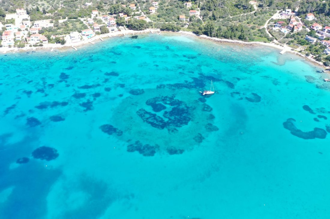 Bevis på et andet gammelt sted ud for kysten af ​​øen Korčula