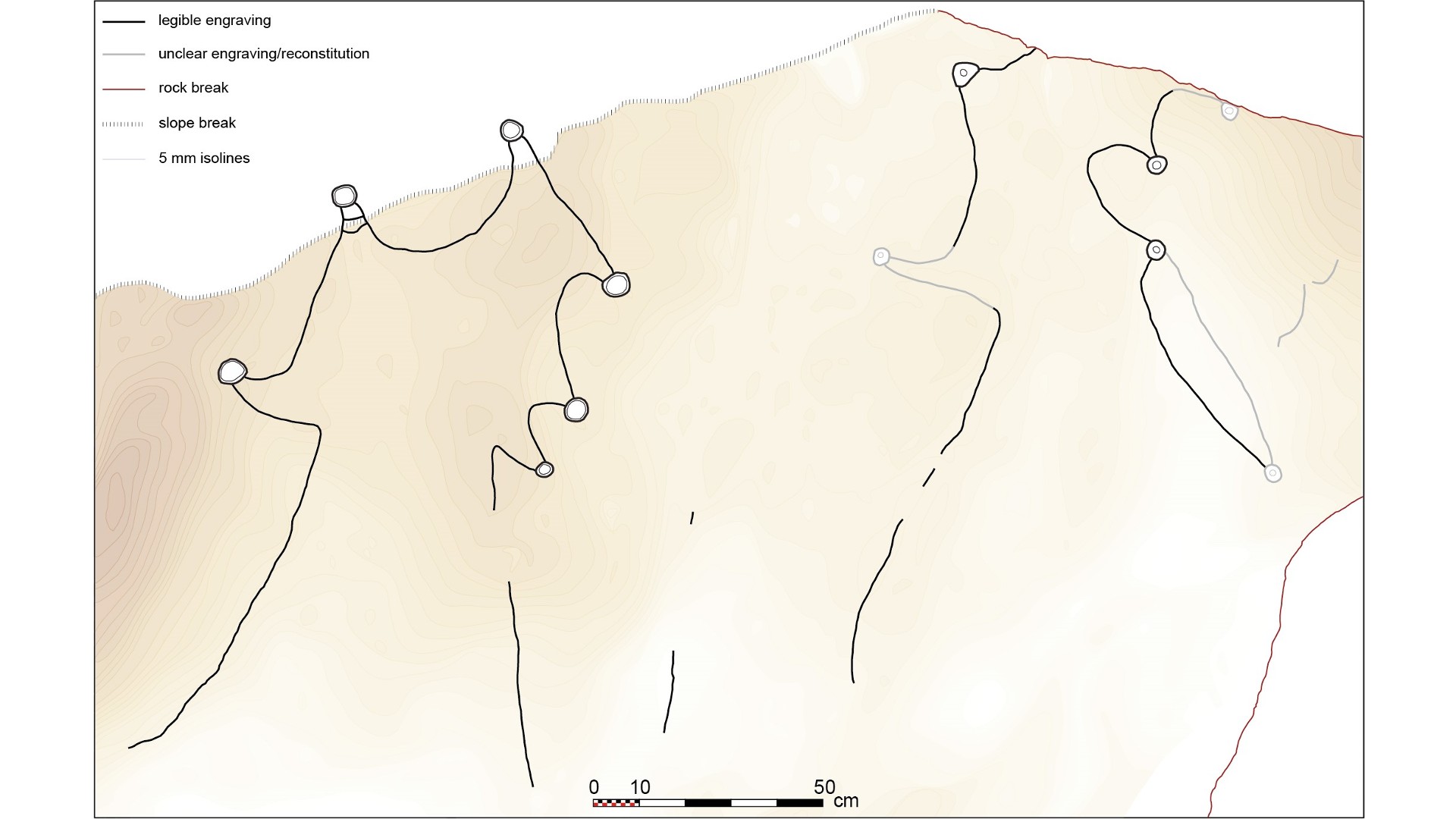 არაბეთში 8,000 წლის წინანდელი კლდეზე მოჩუქურთმებული ქანდაკებები შეიძლება იყოს მსოფლიოში უძველესი მეგასტრუქტურის გეგმა 4