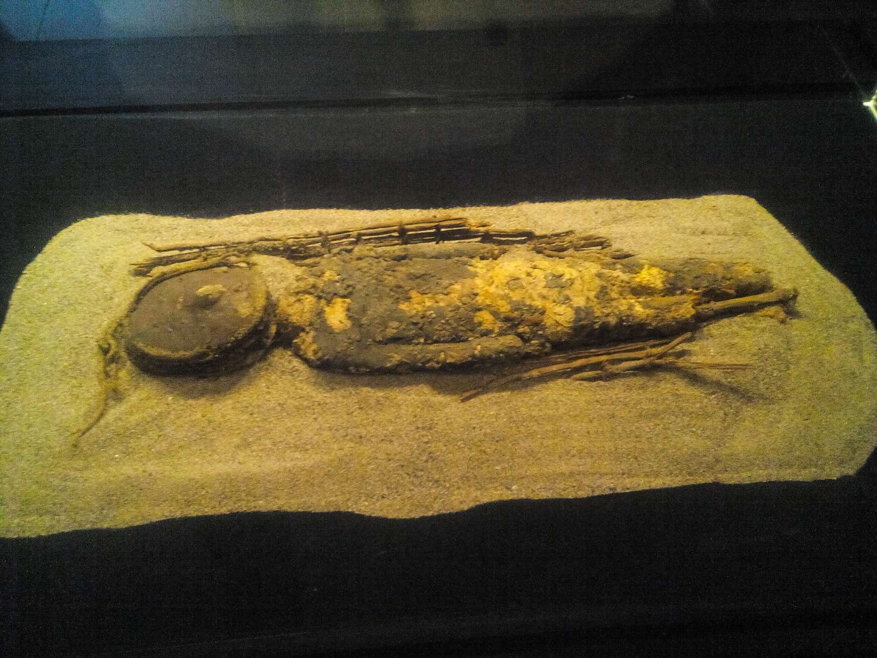 Chinchorro mummy created with the Black Mummy technique.
