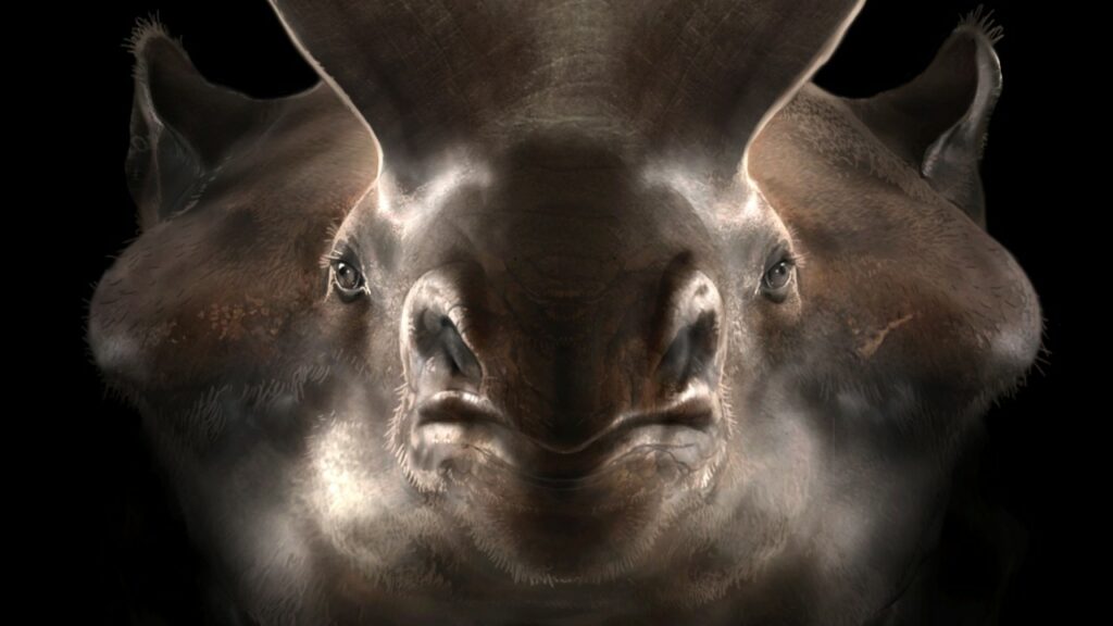 恐龙灭绝后，类犀牛的“雷兽”在进化的眨眼间变得庞大 2