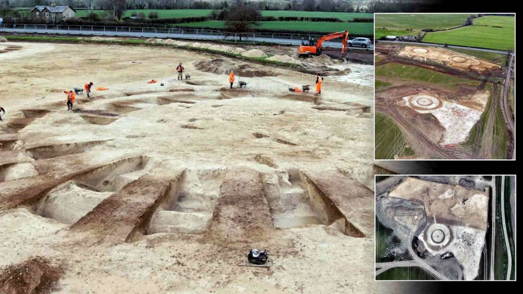 Freilegung eines Grabhügelfriedhofs aus der Bronzezeit in Salisbury, England 5