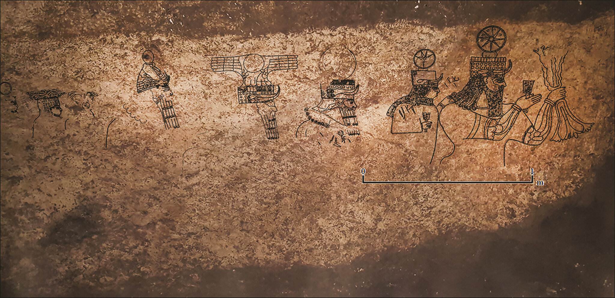 An unexpected discovery has revealed rare Neo-Assyrian artwork in hidden tunnel, Turkey 1