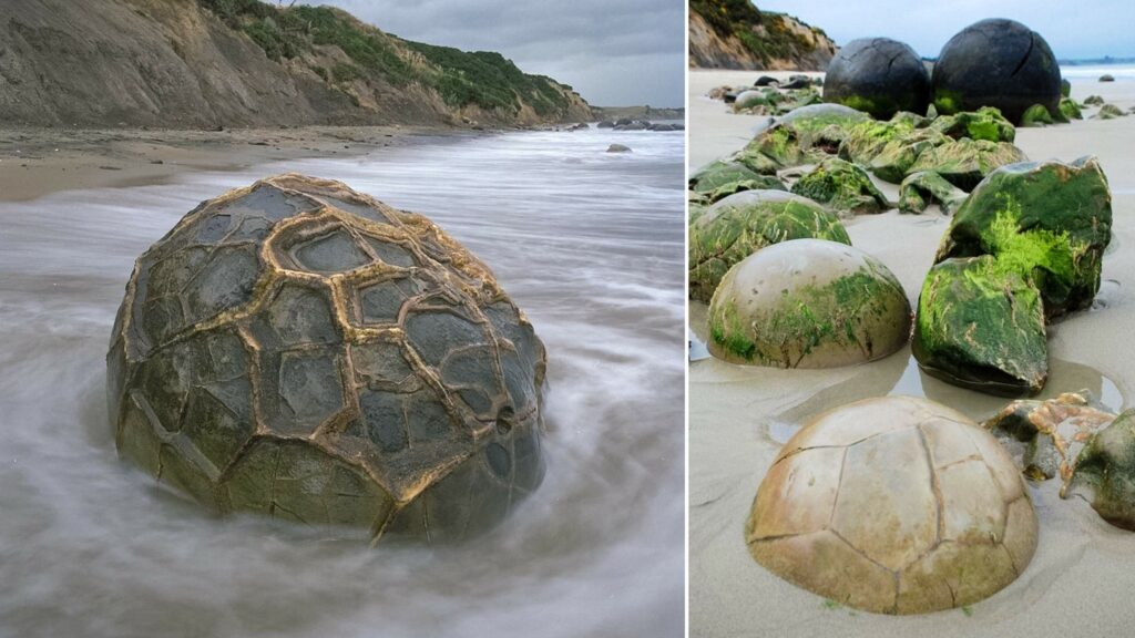 Moeraki Stone Spheres: Mahagaga mahagaga ao amin'ny Koekohe Beach, New Zealand 5