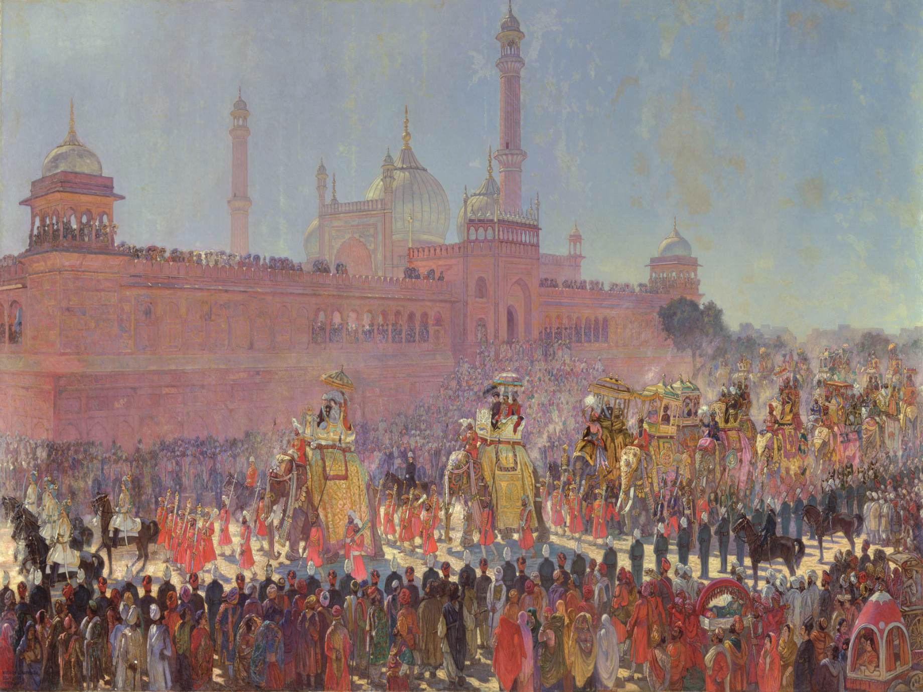 Durbar-Parade in Delhi im Jahr 1903.